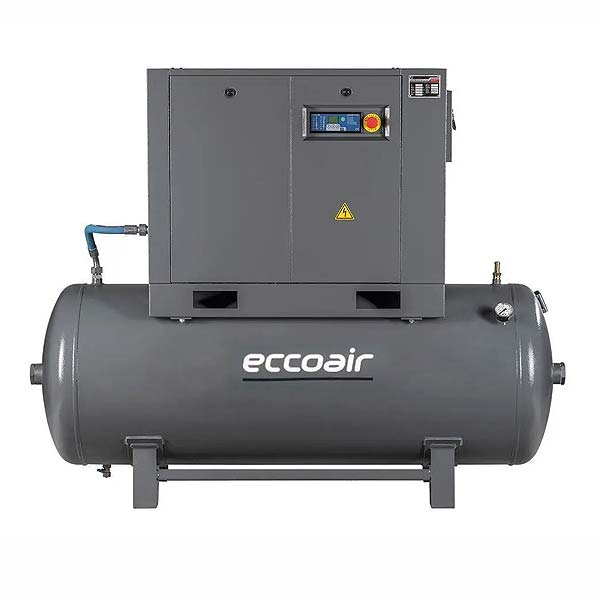 Винтовой компрессор Eccoair F4 на ресивере